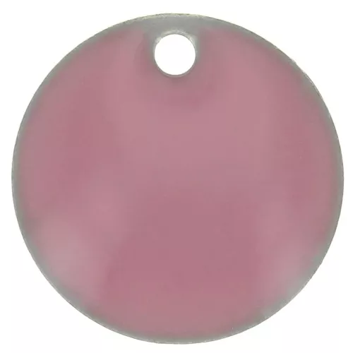 10mm Metal and epoxy resin round sequins - Antique pink x10