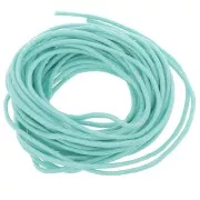 Cotton waxed cord 1,5mm  Turquoise x5m