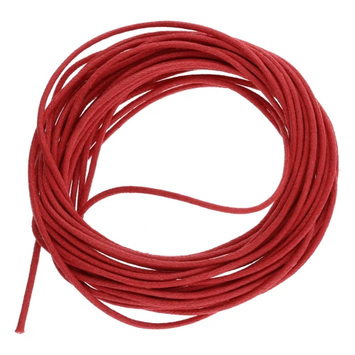 Waxed cotton 1.5 mm - Red x5 m