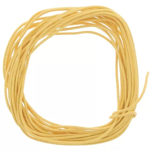 Cotton waxed cord 1,5mm  Yellow x5m