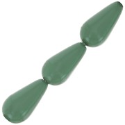 15x8mm Preciosa Pearshape Pearl - Sage x5
