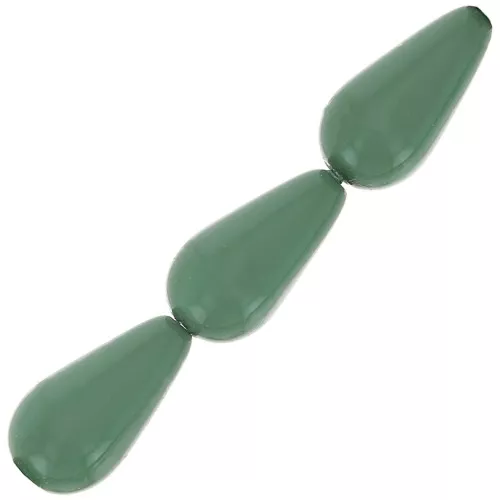 15x8mm Preciosa Pearshape Pearl - Sage x5