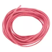 Coton ciré 1,5 mm Rose Fuchsia x5 m