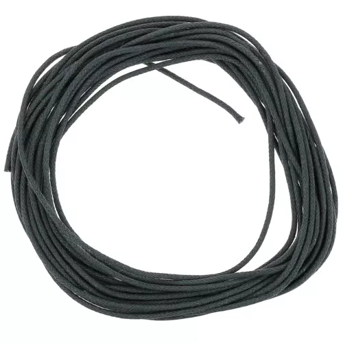 Cotton waxed cord 1,5mm Dark grey x5m
