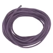 Coton ciré 1,5 mm Aubergine x5 m