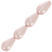 10x6mm Preciosa Pearshape Pearl - Rosaline x10|raw }}