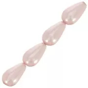 10x6mm Preciosa Pearshape Pearl - Rosaline x10