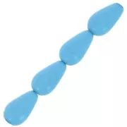 10x6mm Preciosa Pearshape Pearl - Aqua Blue x10