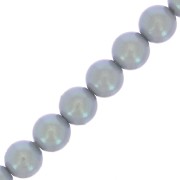 5mm Preciosa Round Pearl Maxima - Pearlescent Grey x25