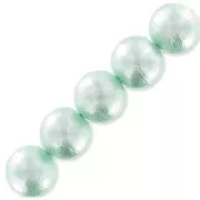Cotton Pearls Miyuki 8 mm green aqua x15