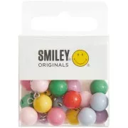9.5mm Assortment of 21 Smiley® charms - Multicoloured - Black x1