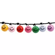 9.5mm Assortment of 21 Smiley® charms - Multicoloured - Black x1
