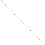 1.9mm Rectangle chain - Rose Gold filled x50cm