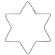 49x43mm Stainless steel cookie cutter for modelling - Star x1