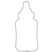 70x31mm Stainless Steel cookie cutter - Baby Bottle x1