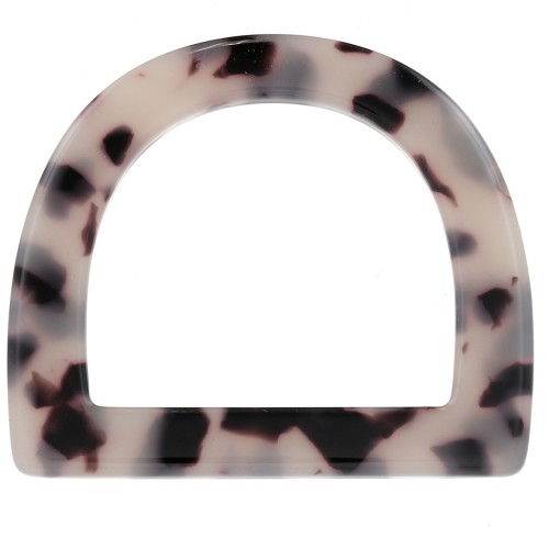 44x52mm Acetate Handbag buckles - Tortoiseshell - Beige - Black x1
