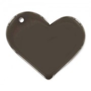 Polaris Heart opaque 30mm Brown x1