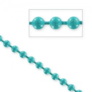 Ball chain 3,2mm Green Turquoise x 1m|raw }}