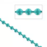 Ball chain 3,2mm Green Turquoise x 1m