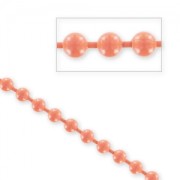 Ball chain 3,2mm Coral x 1m