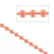 Ball chain 3,2mm Coral x 1m