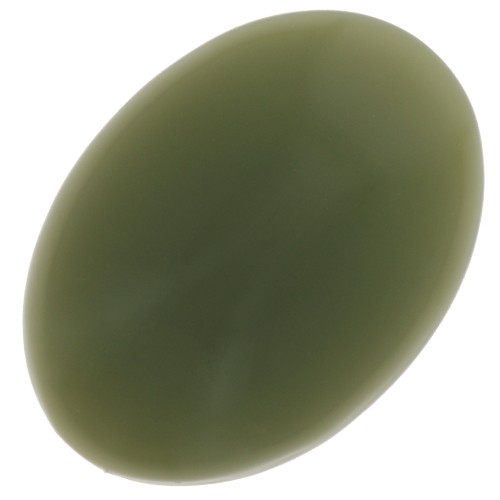 18x13mm Oval resin cabochon - Khaki x1