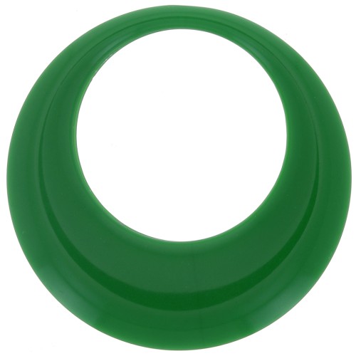 44mm Opaque resin hollow circle pendant - Fir Green x1