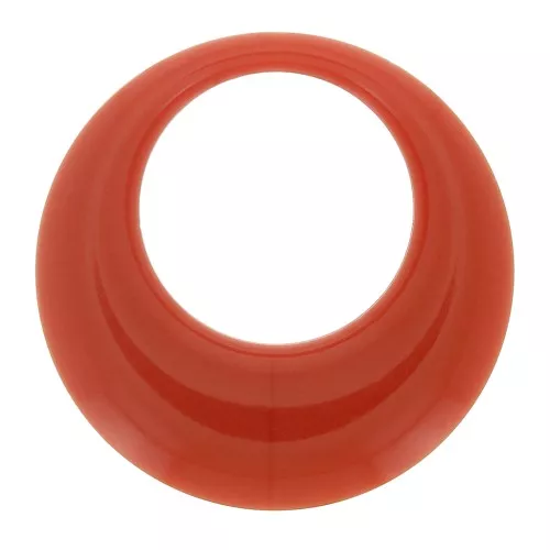 34.5mm Opaque resin hollow circle pendant - Terracotta x1