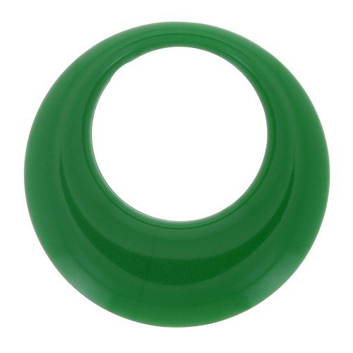 34.5mm Opaque resin hollow circle pendant - Fir Green x1