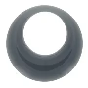 Pendentif rond évidé en résine opaque 34.5 mm - Celadon x1