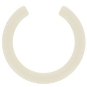 41mm Half round opaque resin spacer - unbleached x1