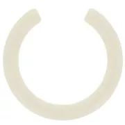 41mm Half round opaque resin spacer - unbleached x1