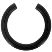41mm Half round opaque resin spacer - Black x1