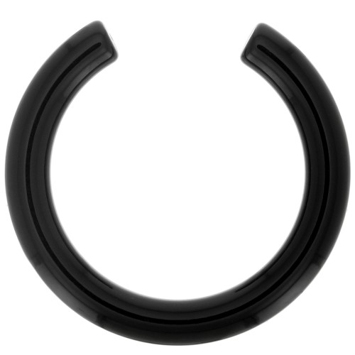 41mm Half round opaque resin spacer - Black x1