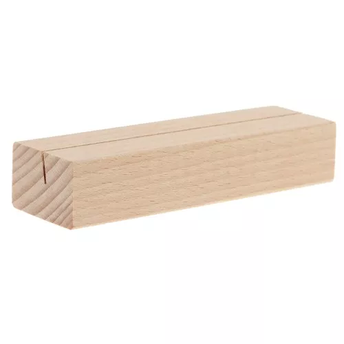 10x3cm Wooden card holder - business card holder - Natural x1