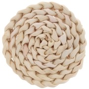 11cm Woven Rattan Coaster to decorate and customize - Natural x1