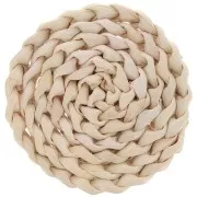 11cm Woven Rattan Coaster to decorate and customize - Natural x1