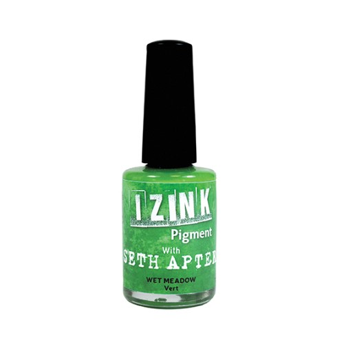 Aladine Pigment Izink Ink - Opaque Covering Media Mix - Green x11.5ml