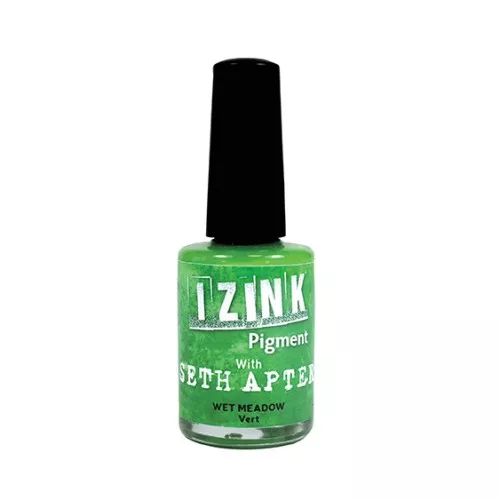 Aladine Pigment Izink Ink - Opaque Covering Media Mix - Green x11.5ml