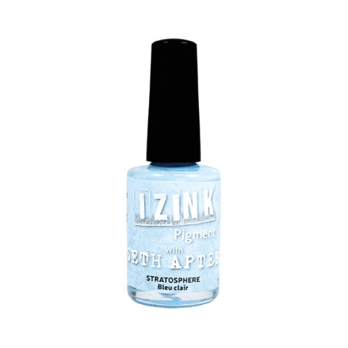 Aladine Pigment Izink Ink - Opaque Covering Media Mix - Light Blue x11.5ml