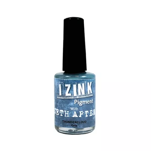 Aladine Pigment Izink Ink - Opaque Covering Media Mix - Grey x11.5ml