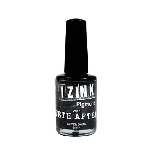Aladine Pigment Izink Ink - Opaque Covering Media Mix - Black x11.5ml