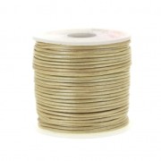Leather cord 1mm Metal Cream x 25m|raw }}