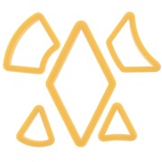 5 modelling and polymer clay cutters - Geometric