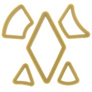 5 modelling and polymer clay cutters - Geometric