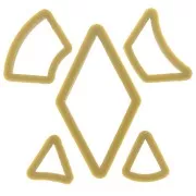 5 modelling and polymer clay cutters - Geometric