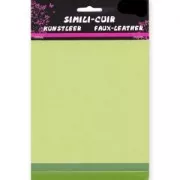 Assortment of 3 sheets faux-leather16x20 cm Green