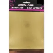 Assortment of 3 sheets faux-leather16x20 cm Gold