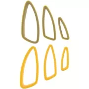 6 modelling and polymer clay cutters - Ludmila Bakulina mirror effect