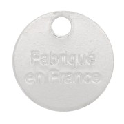 8mm 925 Sterling Silver Fabriqué en France Medal charms x4|raw }}